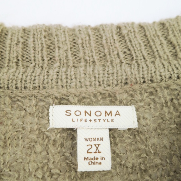 Sonoma Women's  Open Cardigan Sweater Size 2X - Picture 3 of 5